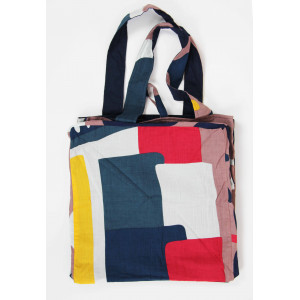 Cabas en coton upcycling Combination Marine Navy