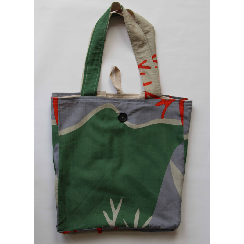 Cabas en Coton Upcycling Bag Luna Kaki
