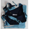 Cabas en Coton Upcycling Equateur Bleu Blue