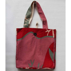 Cabas en Coton Upcycling Luna Rose Pink