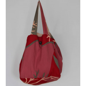 Cabas en Coton Upcycling Luna Rose Pink