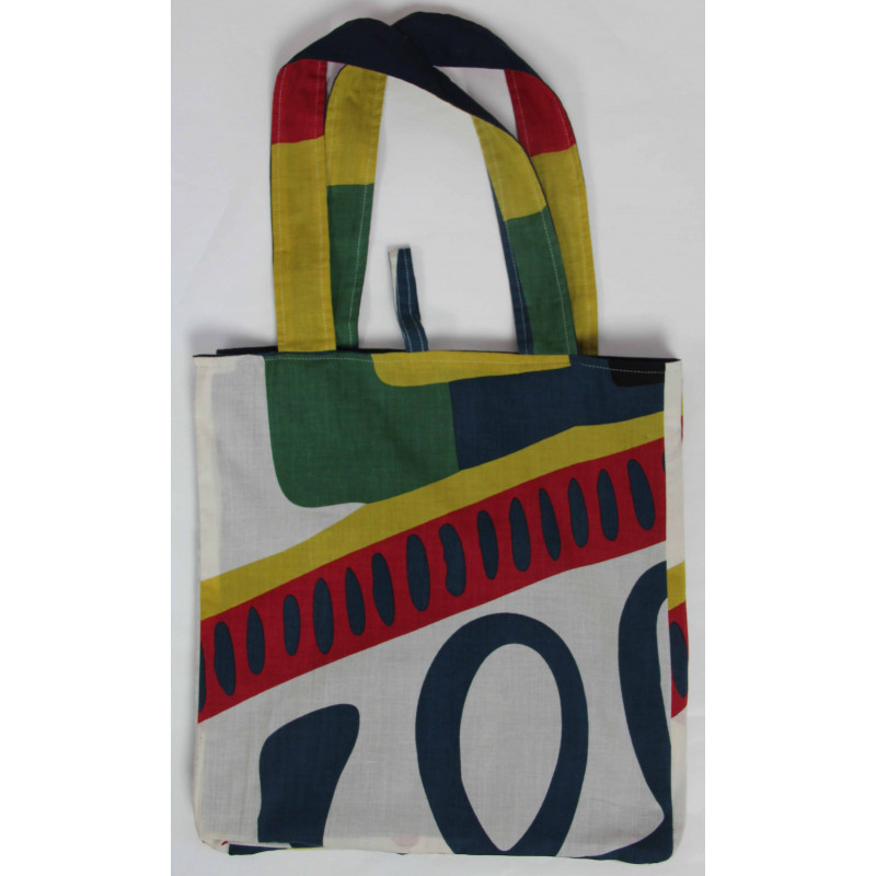 Cabas en coton upcycling Combination Beige