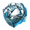 Carré Coton Palenque Bleu Blue