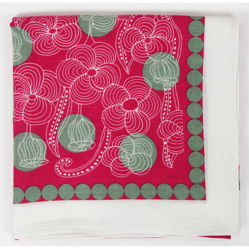 Carré Coton Burma Fuchsia