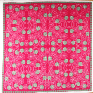 Carré Coton Burma Fuchsia