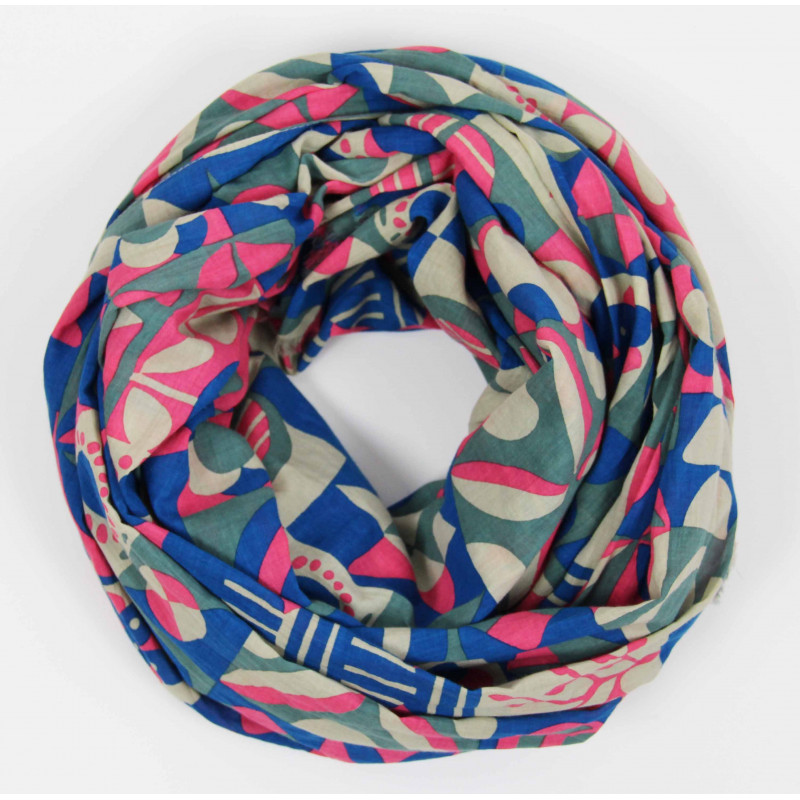 Foulard Coton Bio Bergen Rose Pink