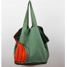Cabas en coton upcycling Mekong Kaki