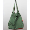 Cabas en coton upcycling Mekong Kaki