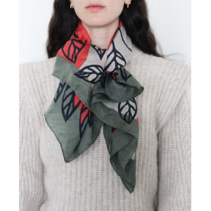 Carré Soie Selva Corail