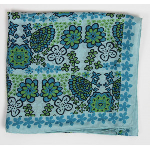 Carré Soie Honolulu vert