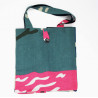 Cabas en coton upcycling Cap Breton Bleu