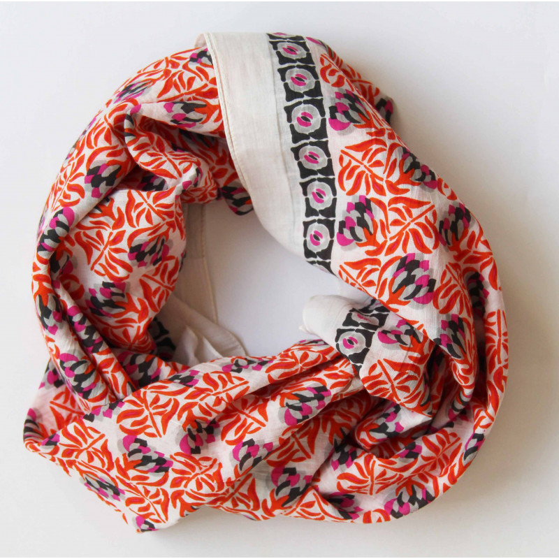 Carre Coton Bio Heidi Orange