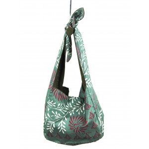 Sac Bobby en Soie Azalée Kaki
