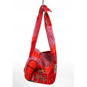 Sac Bobby en Soie Medina Rouge