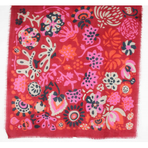 Carré Laine Girandole Rouge