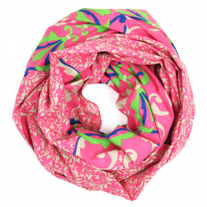 Foulard Coton Bio Medicis Rose