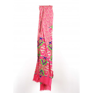 Foulard Coton Bio Medicis Rose
