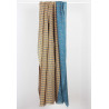 Foulard Coton Bio Pivoine Bleu