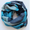 Echarpe Laine Infini Bleu Blue
