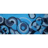Echarpe Laine Infini Bleu Blue
