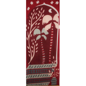 Echarpe Laine Eden Rouge Red