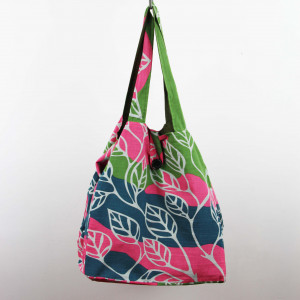 Cabas en coton upcycling Palenque Marine NAvy