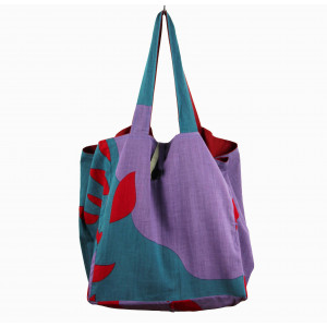 Cabas en coton upcycling Sycomore Gris