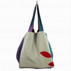 Cabas en coton upcycling Sycomore Gris