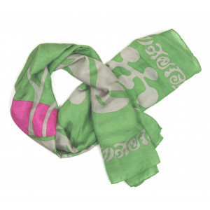 Carré Soie Panama Vert Green