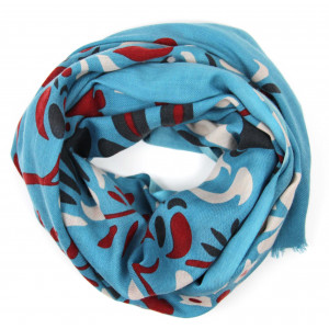 Echarpe Laine Yvonna Turquoise