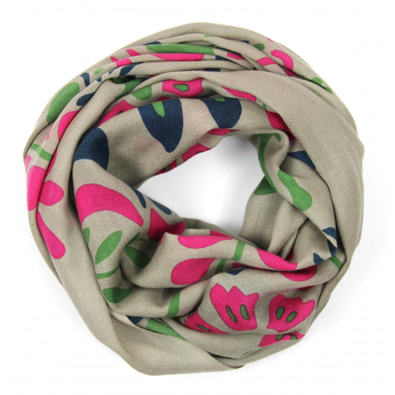 Echarpe Laine Yvonna Fuchsia