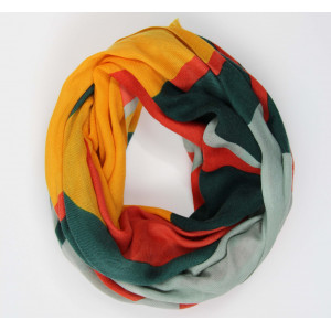 Echarpe Laine Palme Orange