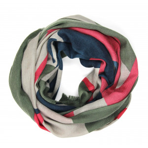 Echarpe Laine Palme Marine