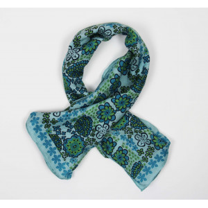 Carré Soie Honolulu vert