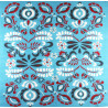 Carré Laine Tatiana Turquoise