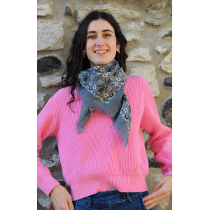 Carré Laine Agata Gris