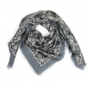 Carré Laine Agata Gris