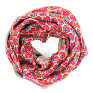 Carré Laine Valentine Rose