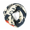 Wool Square Monstera Marine