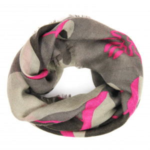 Carré Laine Abysse Fuchsia