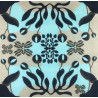Carré Laine Abysse Bleu