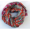 Foulard Coton Bio Baroque Fuchsia