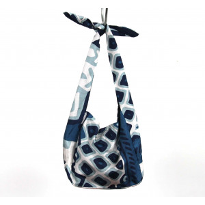 Sac Bobby en Soie Circus Bleu