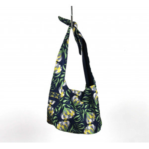 Upcycling Silk Bag Bobby Bergamote Marine