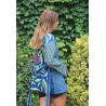 Kimono Sunflower Marine Navy