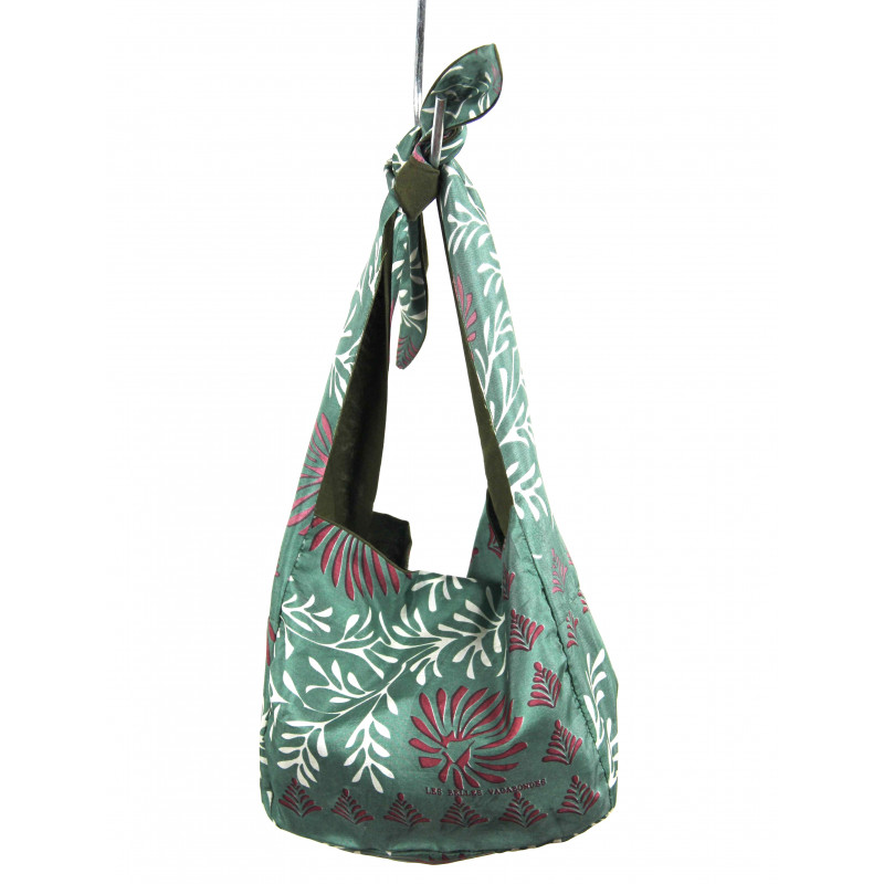 Upcycling Silk Bag Bobby Azalée Kaki