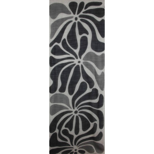Wool Scarf Gardenia Black Noir