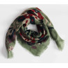 Wool Square Girandole Vert Green 