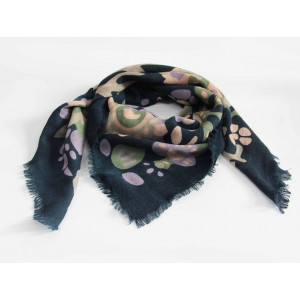 Wool Square Girandole Marine Navy 