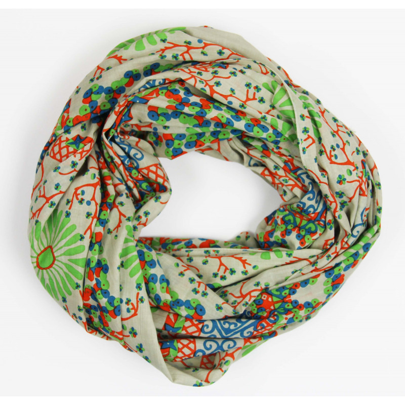 Foulard Coton Bio Ryoko Vert Green